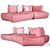 Night Fever Sofa: Stylish Elegance by Giuseppe Vigano 3D model small image 3