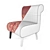 Cozy Chic Armchair 3D model small image 3