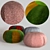 Souk Style Ottoman Poufs in 4 Materials 3D model small image 2