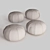 Souk Style Ottoman Poufs in 4 Materials 3D model small image 3