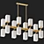 Elegant Antique Bronze Chandelier 3D model small image 1