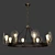 Reflector Chandelier - Elegant Lighting Fixture 3D model small image 1