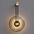 Solar Black Bronze Wall Sconce 3D model small image 1