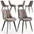 Modern Chair Set: Adah & Anant 3D model small image 1