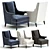 Bishop Armchair: Luxurious and Stylish Seating 3D model small image 1