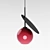 Cherry 44.0025: Art Deco Pendant Light 3D model small image 1