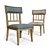 Elegant Ollesburg Dining Chairs 3D model small image 1