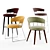 Sleek and Stylish Meru Chair 3D model small image 1