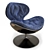 Plush Velvet Armchair: Contemporary 3D Interior Furniture 3D model small image 1