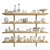 4-Tier Classic Crockery Shelves 3D model small image 1