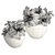 Modern Interior Flower Pot Set 3D model small image 2