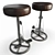 Retro Bike Seat Stool 3D model small image 1