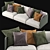 Elegant Flexform Eddy Sofa 3D model small image 2