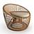 Trendy Nest Rattan Armchair 3D model small image 1