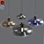 Modern Glass Hand Bell Pendant 3D model small image 1