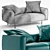 Binario Sofa: Modern and Versatile Seating Solution 3D model small image 2