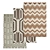 Luxury Carpets Set: High-Quality Textures 3D model small image 1