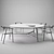 Modern Minimalist Mawari Table Set 3D model small image 3