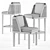 Rattan Throne Chair & Barstool 3D model small image 2