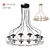 Orbit 12 Chandelier - Elegant Lighting for Any Space 3D model small image 1