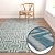 Luxury Carpet Set: High-Quality Textures. 3D model small image 2