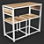 Bertille Table & Chairs Set 3D model small image 1