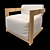 Elegant CLAUD Armchair: Comfort & Style 3D model small image 1