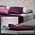 Elegant Mauritius Bed Design 3D model small image 1