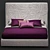Elegant Mauritius Bed Design 3D model small image 2