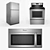 Whirlpool Kitchen Appliance Set 3D model small image 2