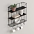 Rustic Hook Shelf 3D model small image 5