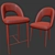 Sleek Bar & Dining Chair 3D model small image 3