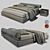 Twils Max Rollò: Sleek and Stylish Bed 3D model small image 1
