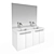 Title: Delafon Struktura Vanity with Sink 3D model small image 1