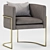 Sleek Modern Armchair 3D model small image 1