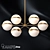 Elegant Orion M Chandelier 3D model small image 1