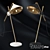 Sleek Shear Table Lamps 3D model small image 1