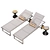 Stylish Allux Sunlounger: 2015 Design 3D model small image 2