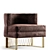 Luxurious Pregno Casanova Armchair - Stunning Bronze Finish 3D model small image 1