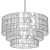 Elegant Capiz Chandelier 3D model small image 1