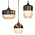 Amber Glass Pendant Light 3D model small image 1