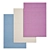 Premium Carpet Set: 3 High-Quality Textured Designs 3D model small image 1