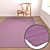 Premium Carpet Set: 3 High-Quality Textured Designs 3D model small image 2