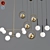 Nordic Minimalist 8-Light Chandelier 3D model small image 1