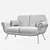 Albert & Ile MINOTTI: Stylish Sofa for Modern Living 3D model small image 2