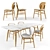 Agave Dining Set: Table & Lilith Chair 3D model small image 1