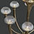 Elegant Crystal Art Deco Chandelier 3D model small image 2