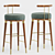 Elegant Mailu Bar Stool 3D model small image 1