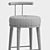 Elegant Mailu Bar Stool 3D model small image 3