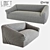 LoftDesigne 1801 Sofa: Modern Style, Spacious and Comfortable 3D model small image 1